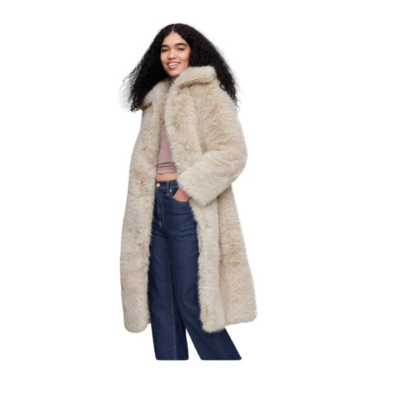 Recycled Faux Fur Coat - Picture 1 of 2